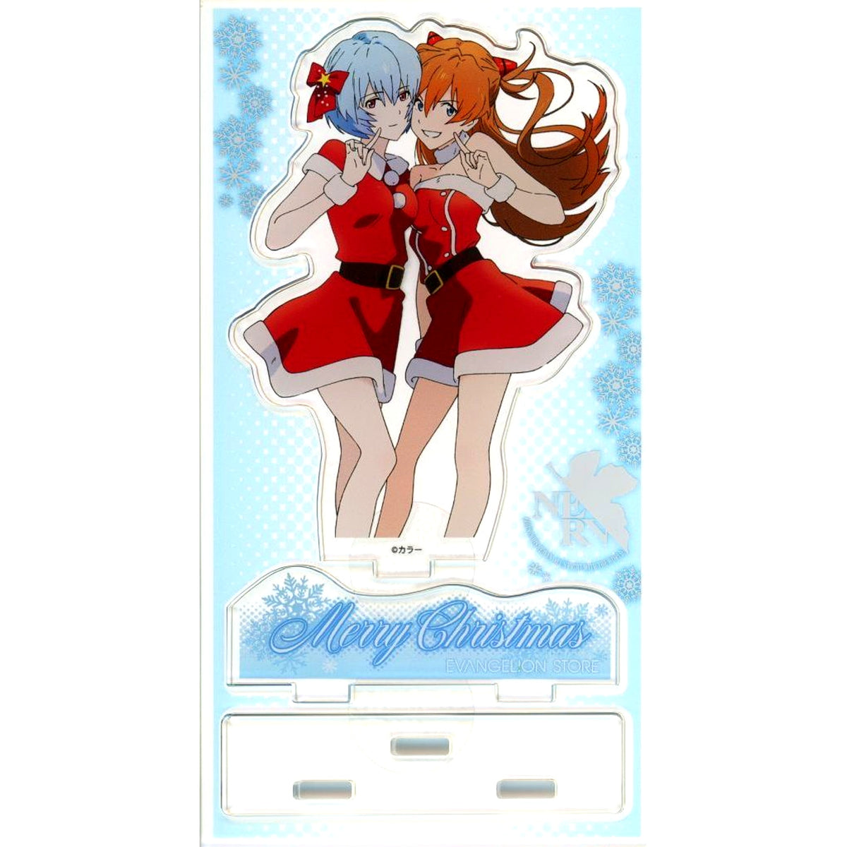 Rei & Asuka Eva Store Original Christmas Illustration Acrylic Stand Evangelion [USED]