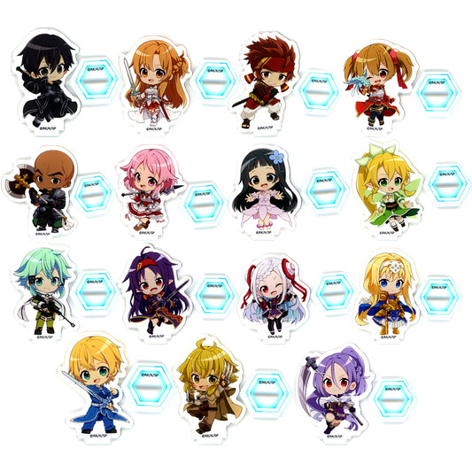 Set of 15 Sword Art Online x Daiso Seria Can Do Acrylic Stand [USED]