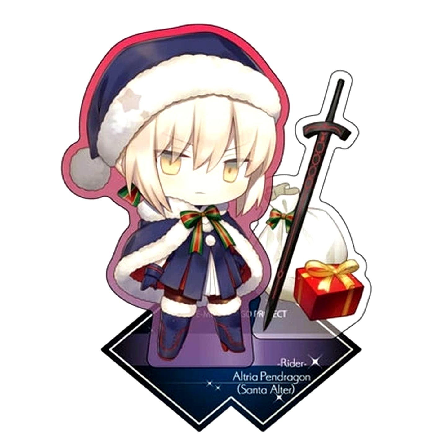 Fate/Grand Order Artoria Pendragon Santa Alter Rider Charatoria Acrylic Stand [USED]