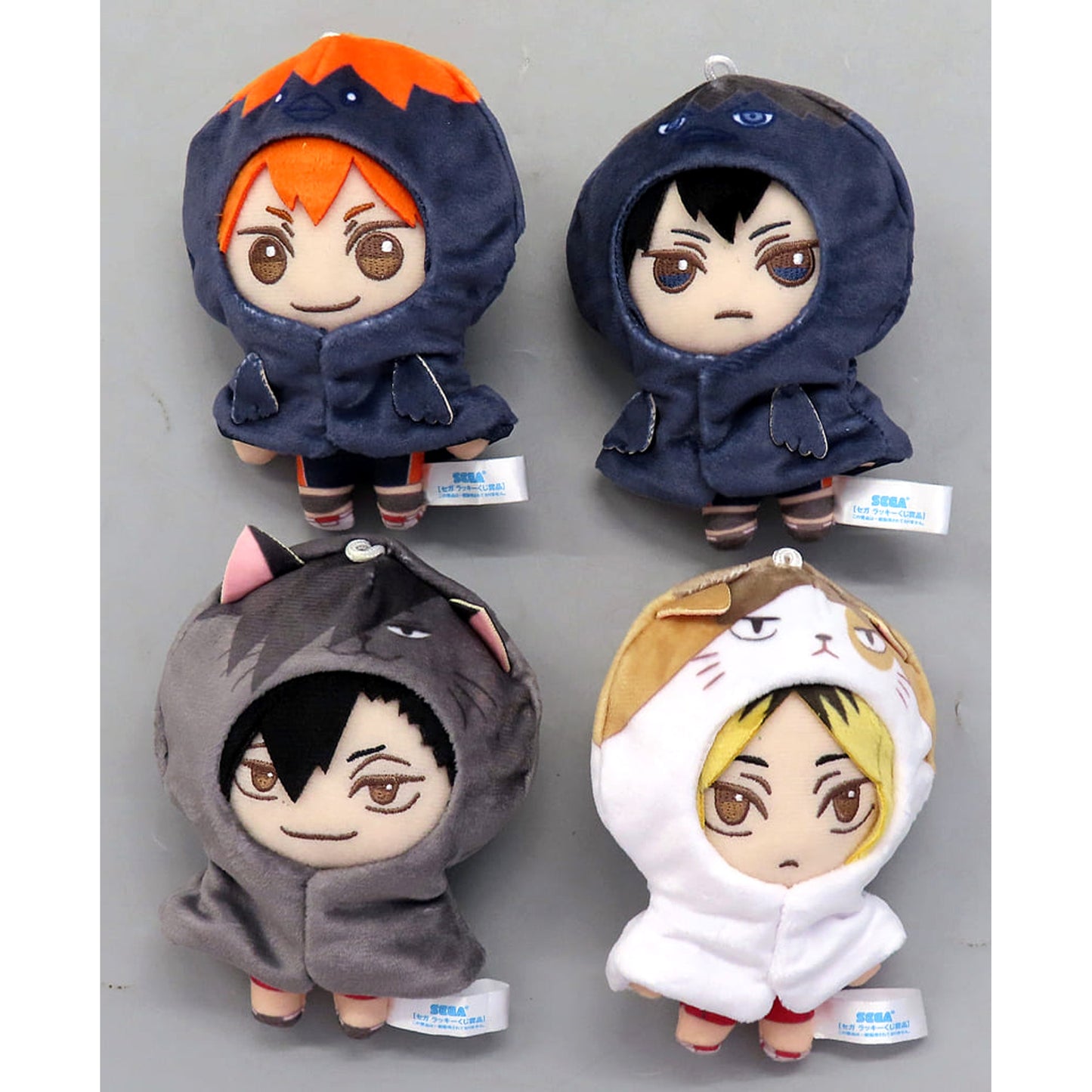 Haikyu!! Shoyo Hinata & Others Sega Lucky Kuji Pastel Art Collection Mascot Set Last Lucky Prize Set of 4 Mascot [USED]