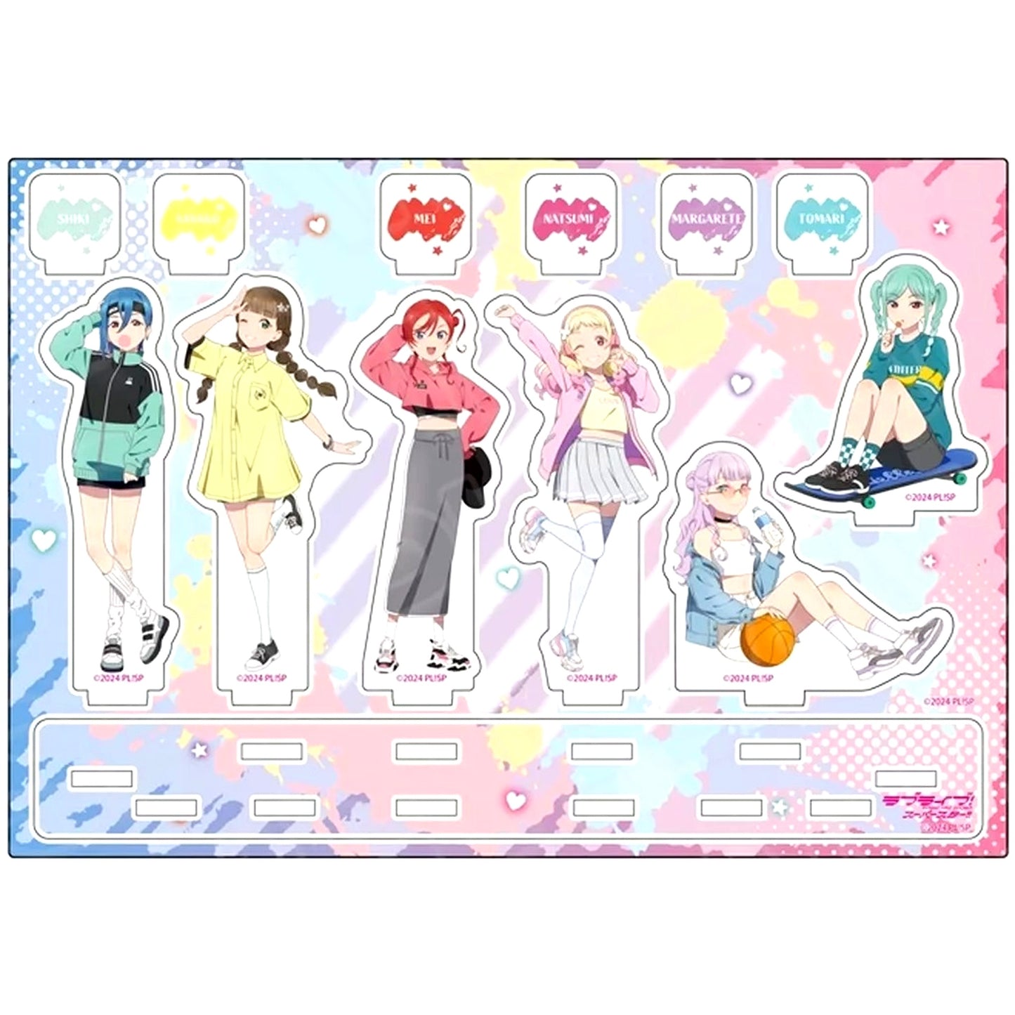 Group 6 Characters Street Casual Ver. Love Live! Superstar!! Acrylic Diorama [USED]