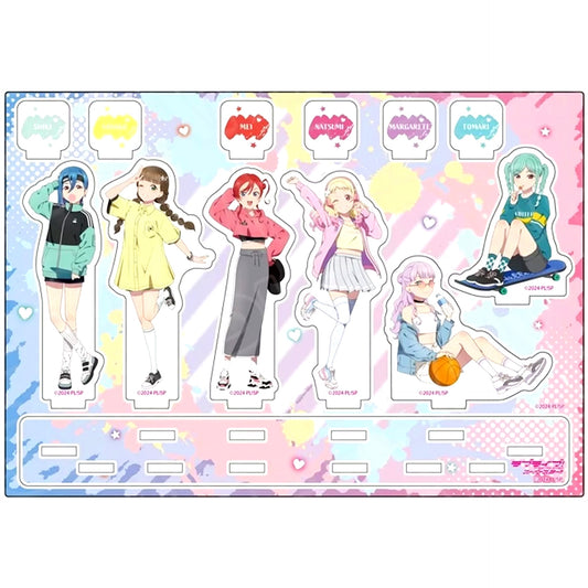 Group 6 Characters Street Casual Ver. Love Live! Superstar!! Acrylic Diorama [USED]