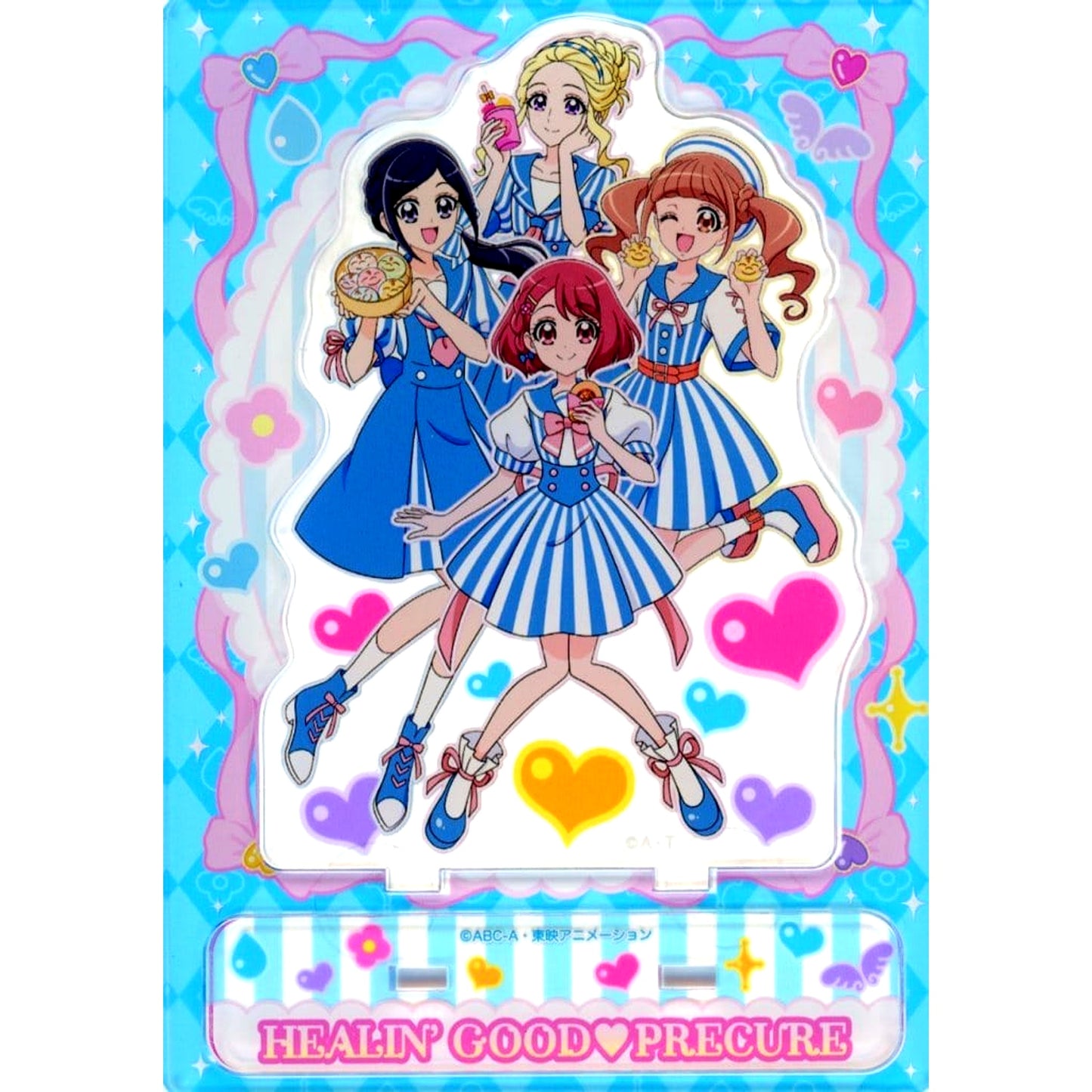 Group Healin' Good Movie Healin' Good Pretty Cure GoGo Big Transformation in Dream Town Acrylic Stand Loppi Limited [USED]