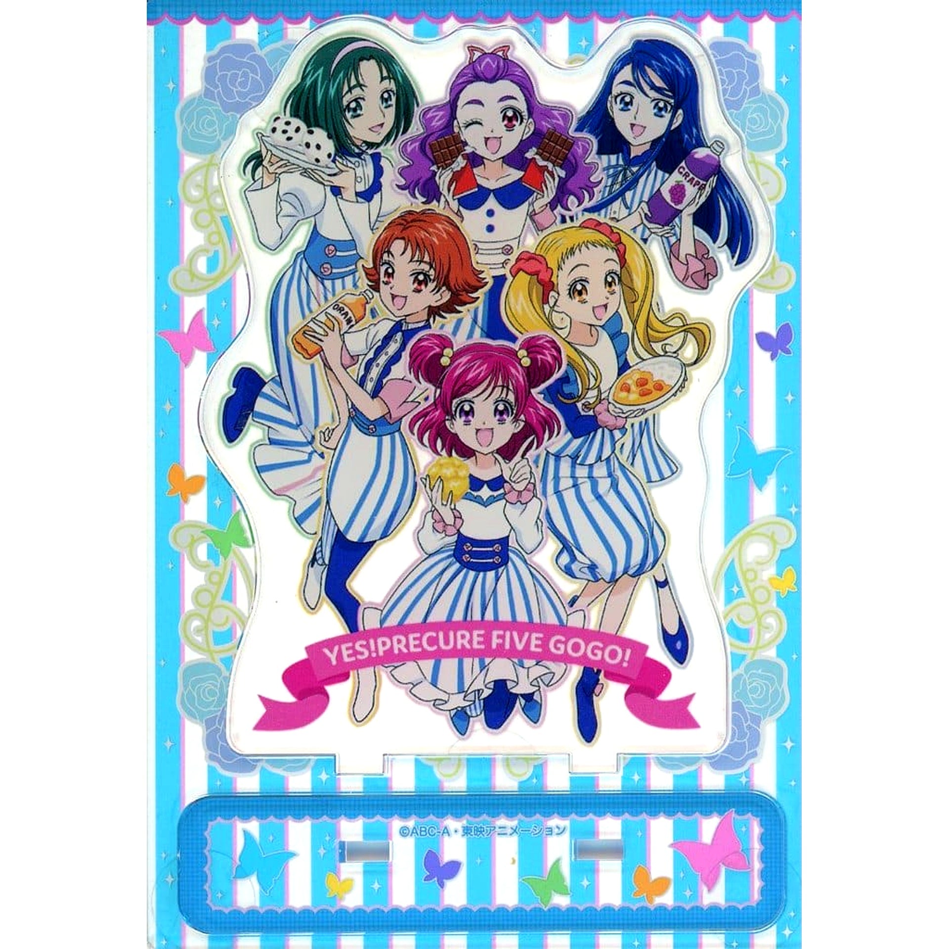 Precure All Stars Group Yes! Precure 5 GoGo! Healing Good Precure Movie Acrylic Stand Loppi Ltd [USED]