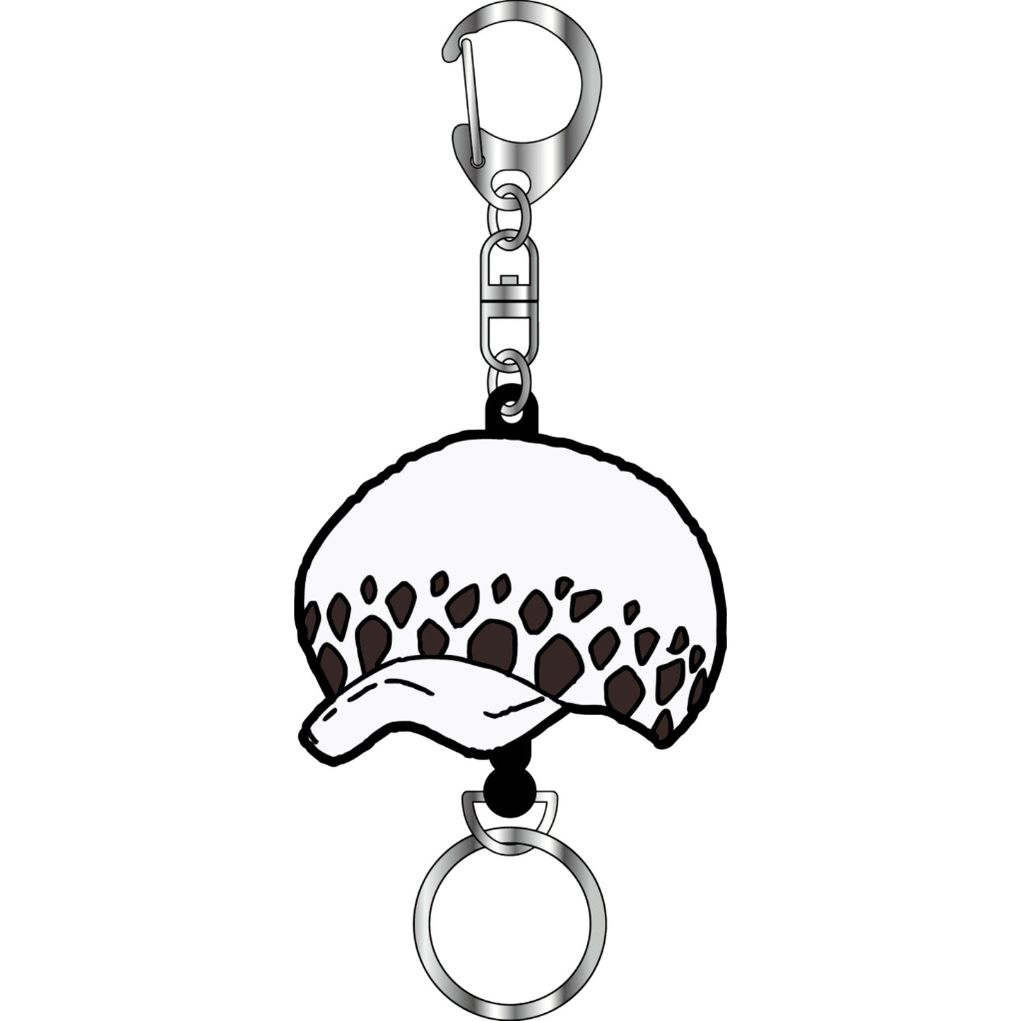 Trafalgar Law One Piece Hat Shaped Rubber Reel Keychain [USED]