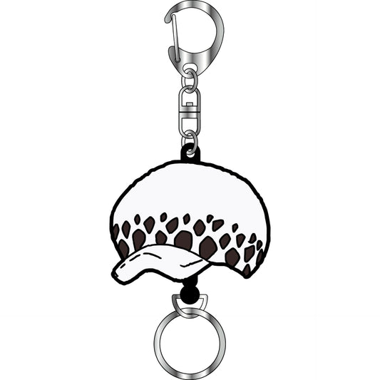 Trafalgar Law One Piece Hat Shaped Rubber Reel Keychain [USED]