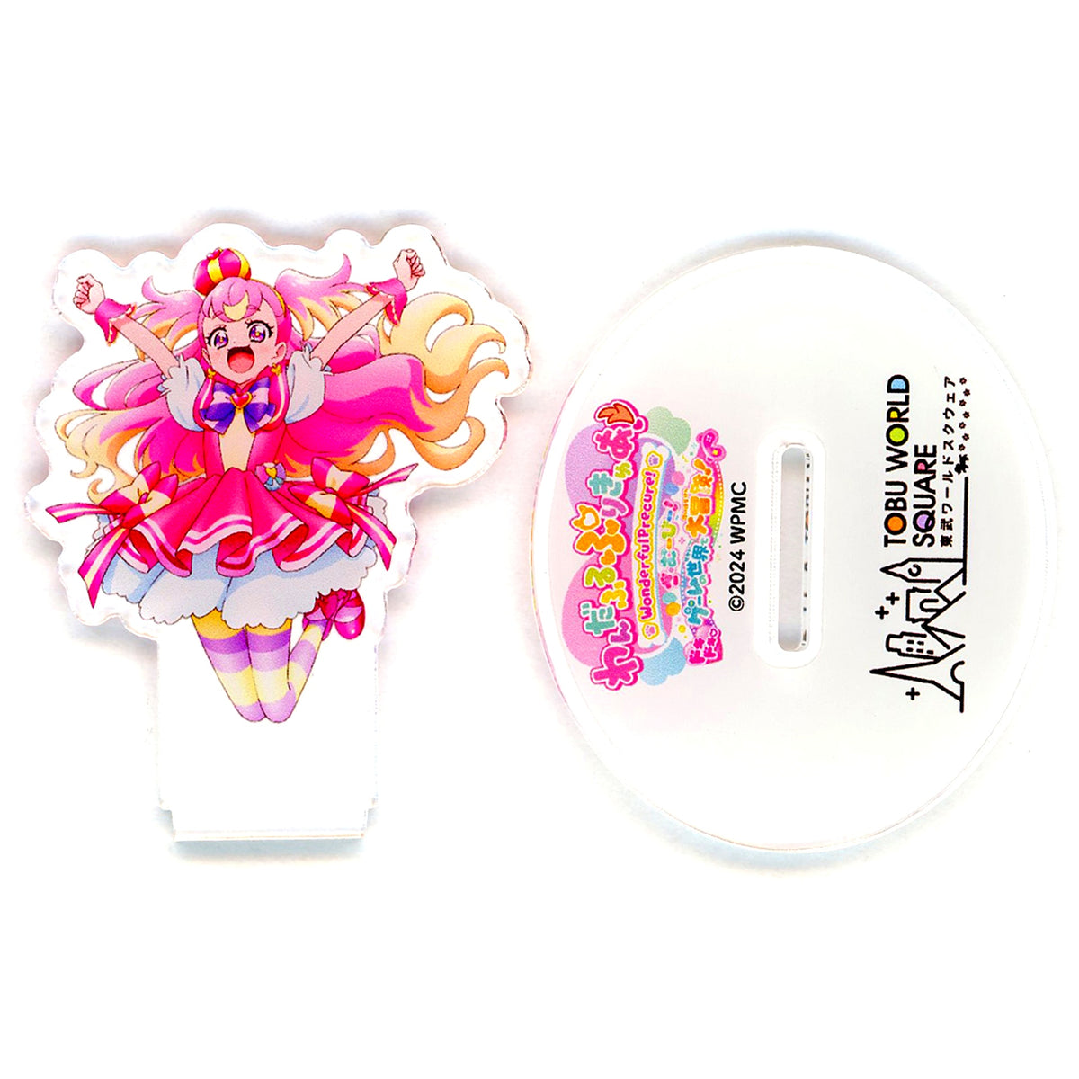 Cure Wonderful Collaboration Acrylic Stand Wonderful Precure!: Dokidoki Game no Sekai de Daibouken! x Tobu World Square [USED]