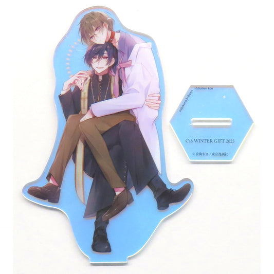 Yukiru Takahina & Ritsuro Shiromiya Mijuku na Boku wa Shihai o Kou Illustration Aurora Acrylic Stand Cab Vol. 83 All Applicants Service Cab WINTER GIFT 2023 [USED]