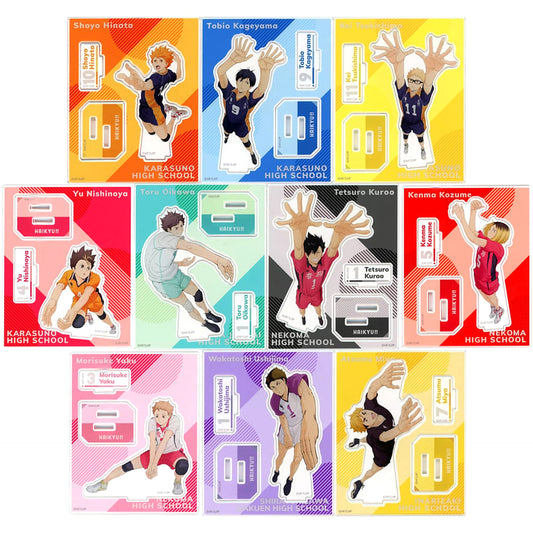 Haikyu!! Shoyo Hinata & Others All 10 Types Set Acrylic Stand Collection Plus Acrylic Stands [USED]