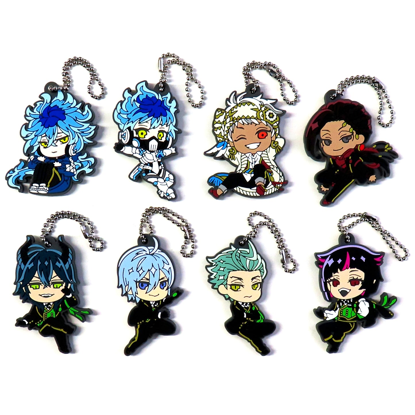Set of 8 Disney Twisted Wonderland Deforaba! Keychains Vol.3 [USED]