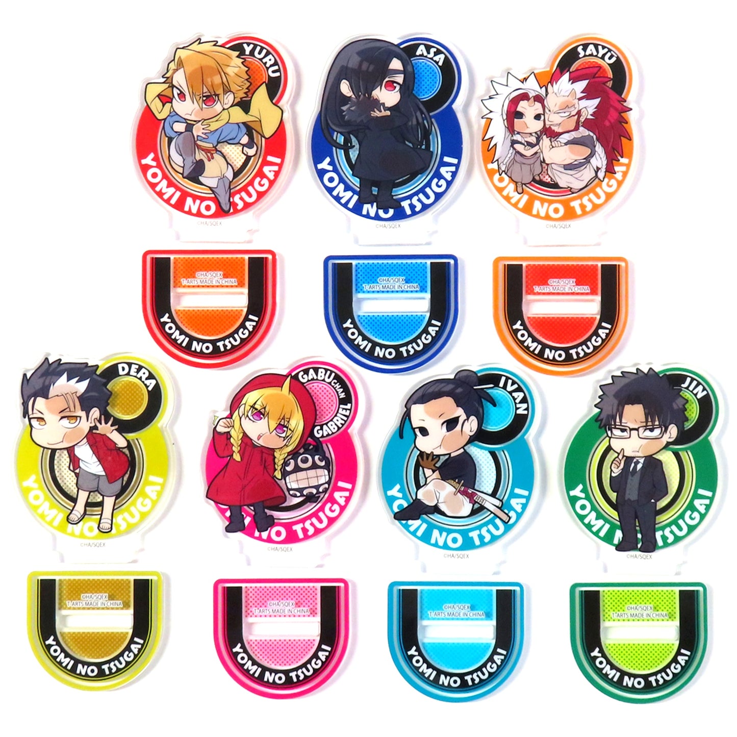 Set of 7 Pita! Defome Daemons of the Shadow Realm Acrylic Stand [USED]