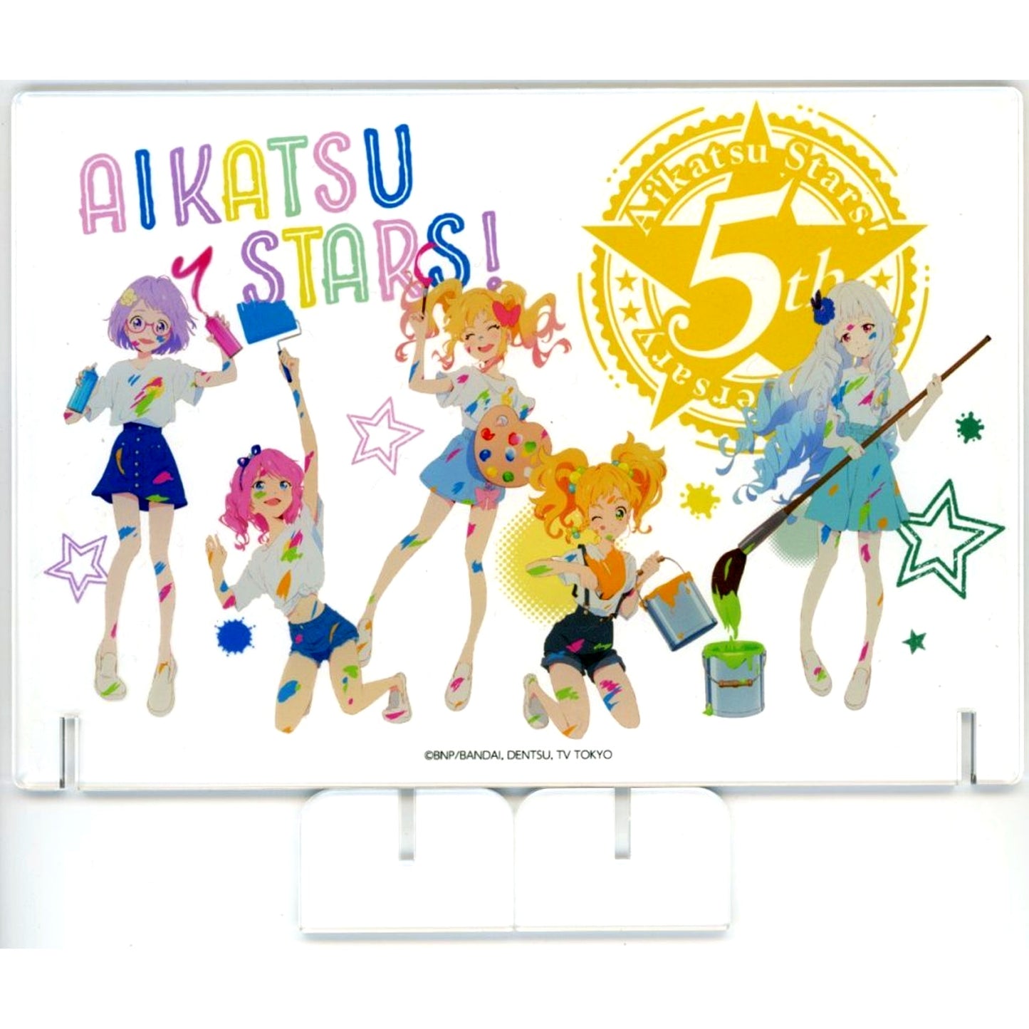Group A Prize Aikatsu Stars! 5th Anniversary Live Painting Acrylic Art Board [USED]