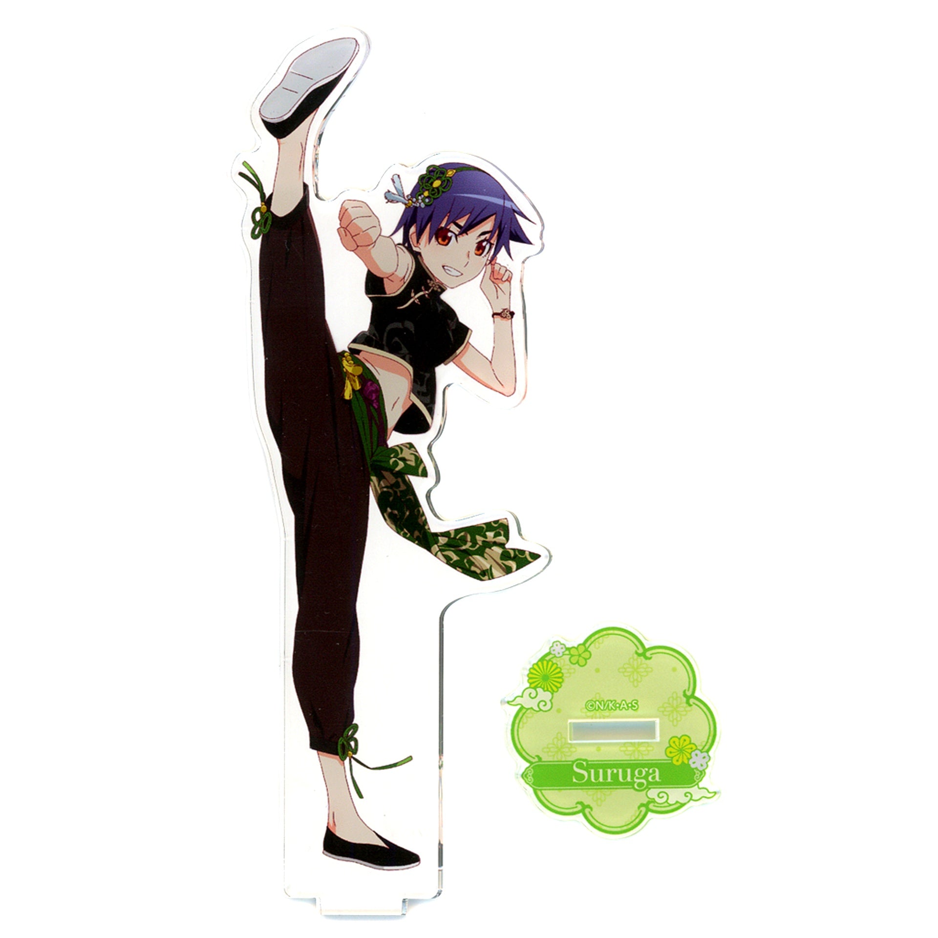 Suruga Kanbaru Acrylic Stand Monogatari Series Off & Monster Season x Karaoke Manekineko [USED]