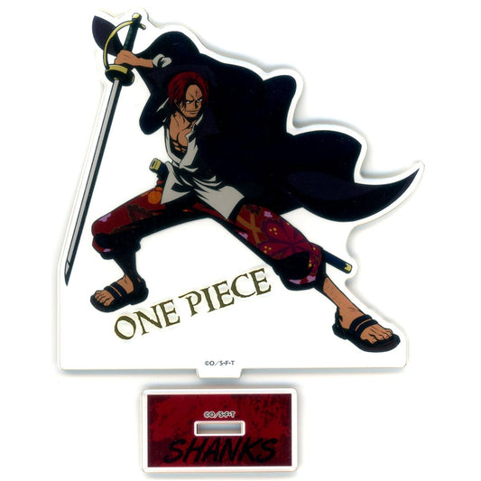 Shanks One Piece Foil Stamped Acrylic Stand ONE PIECE Mugiwara Store in Bandai Namco Cross Store 2024 [USED]