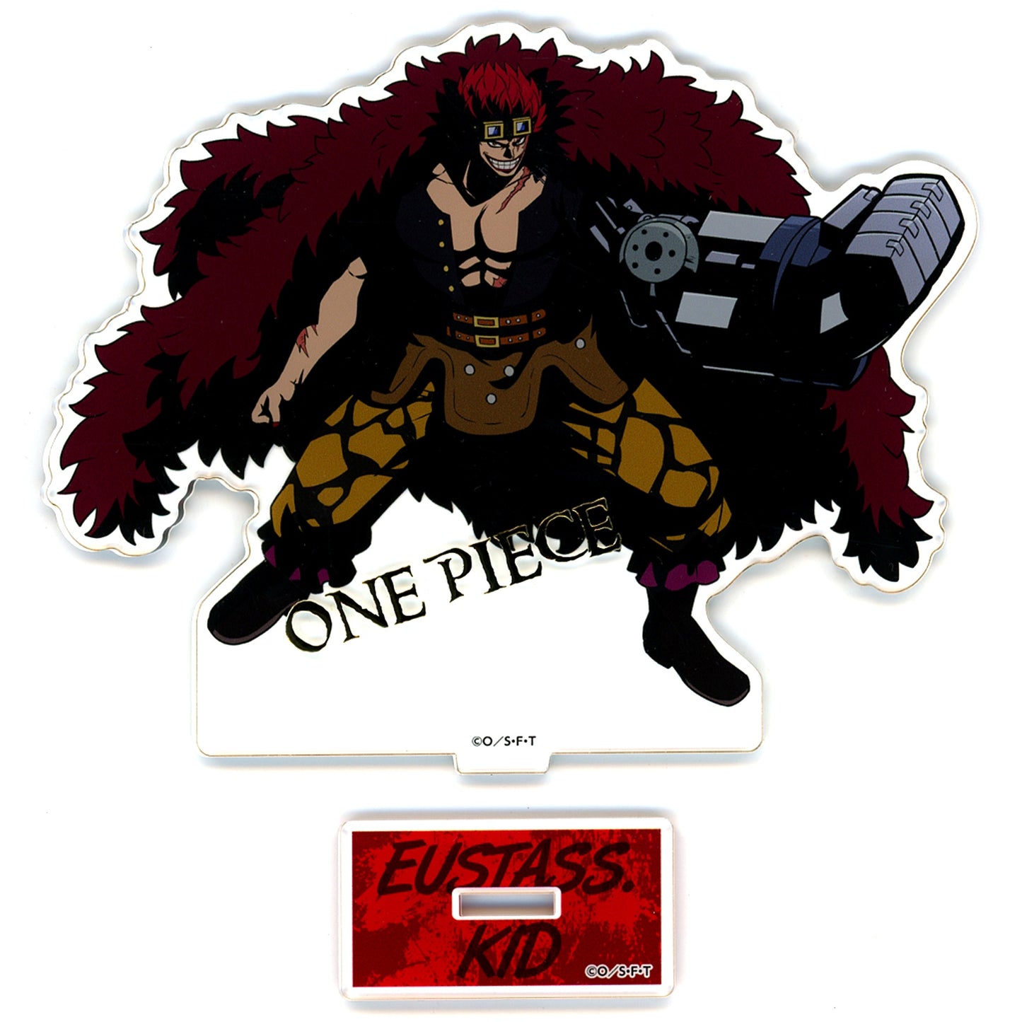 Eustass Kid Foil Stamped Acrylic Stand One Piece Mugiwara Store in Bandai Namco Cross Store - 2024 [USED]