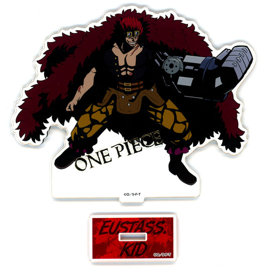Eustass Kid Foil Stamped Acrylic Stand One Piece Mugiwara Store in Bandai Namco Cross Store - 2024 [USED]