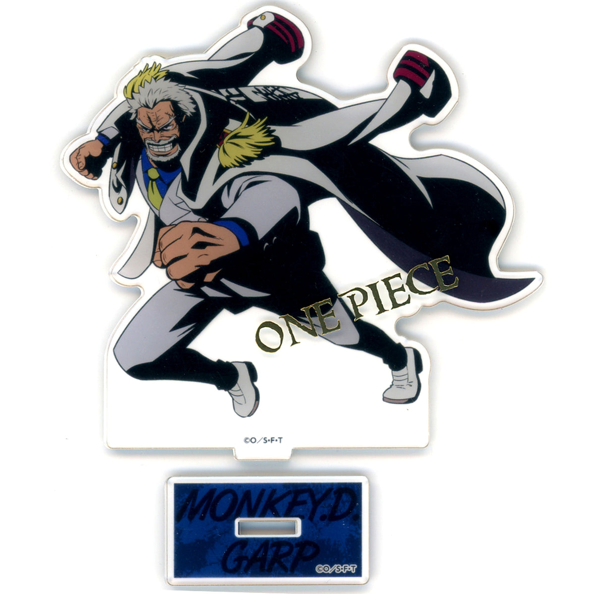 Monkey D. Garp Foil Stamped Acrylic Stand One Piece Straw Hat Store in Bandai Namco Cross Store 2024 [USED]