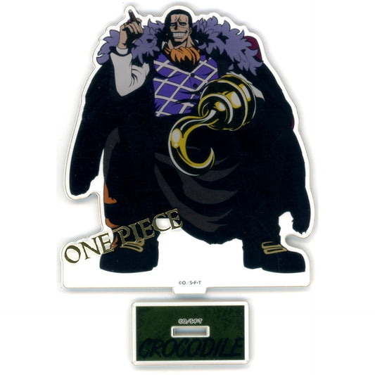 Crocodile Foil Stamped Acrylic Stand One Piece Mugiwara Store in Bandai Namco Cross Store - 2024 [USED]