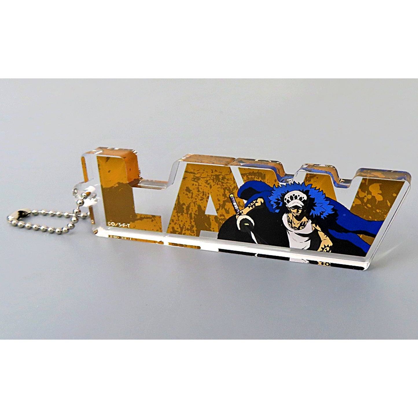 Trafalgar Law One Piece Acrylic Name Block Straw Hat Store in Bandai Namco Cross Store 2024 Set Sail! Sunny Go Giant Garapon Prize A [USED]