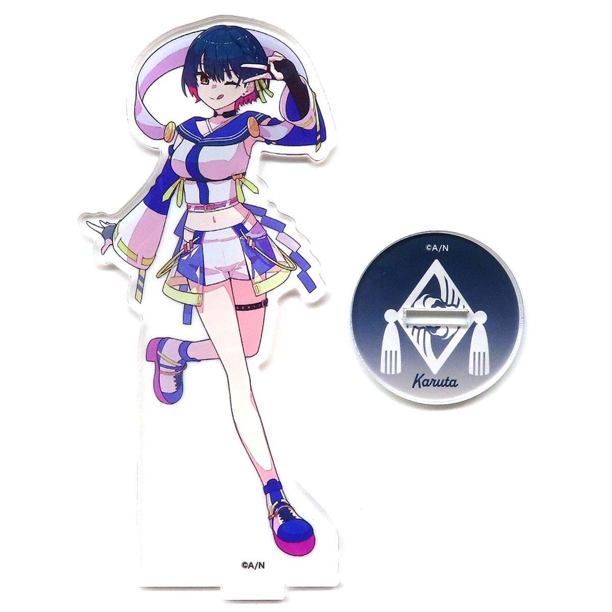 Yamagami Karuta Acrylic Stand Orihimeboshi 5th Anniv Virtual YouTuber Nijisanji [USED]