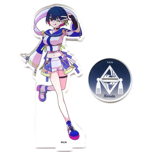 Yamagami Karuta Acrylic Stand Orihimeboshi 5th Anniv Virtual YouTuber Nijisanji [USED]