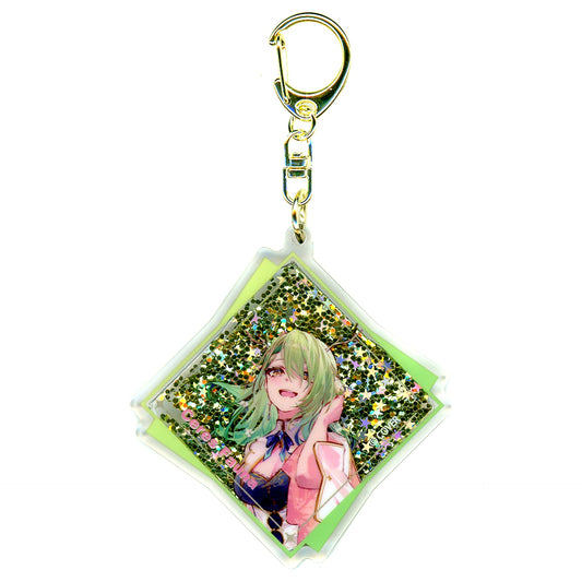 Ceres Fauna Hololive English -Promise- Sequin Keychain Half Anniversary [USED]