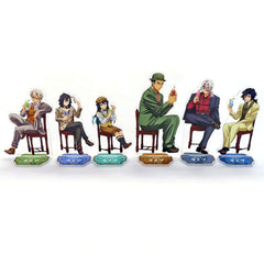 Demon Slayer: Kimetsu no Yaiba Sanemi Shinazugawa & Others All 6 Types Set Classic Cafe Random Acrylic Stand animate Girls Festival 2024 Limited Acrylic Stands [USED]