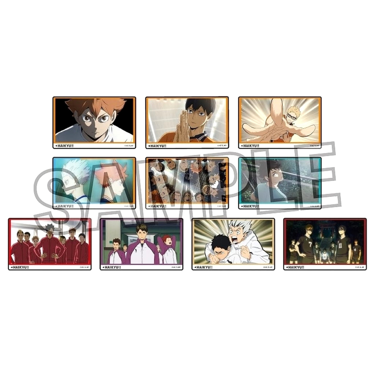 Haikyu!! Shoyo Hinata & Others All 10 Types Set Trading Acrylic Plate Scene Acrylic Stands [USED]