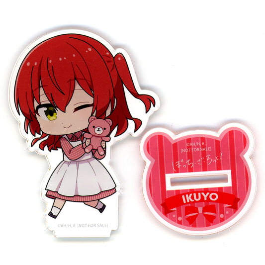 Ikuyo Kita Teddy Bear Bocchi the Rock! Animate Point Exchange Prize Acrylic Stand [USED]