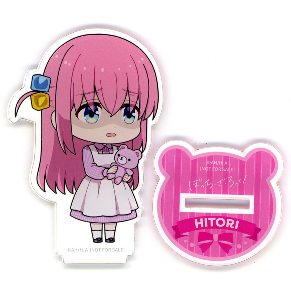 Hitori Gotoh Teddy Bear Acrylic Stand Bocchi The Rock! animate Point Exchange Prize [USED]