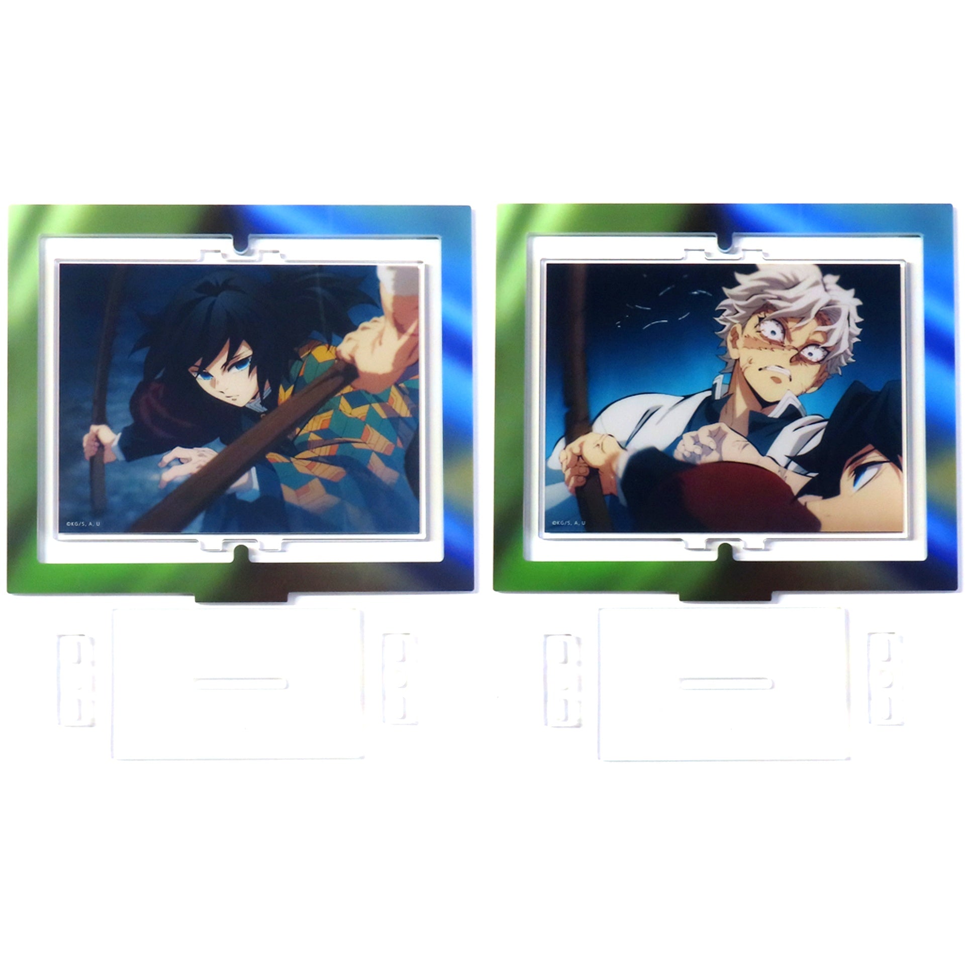 Giyu Tomioka - Attack & Sanemi Shinazugawa - Evasion Demon Slayer Hashira Training Arc ufotable Cafe Machi Asobi CAFE Real-Time Cafe Second Run Term 3 Episode 7 Giyu and Sanemi Training Random Rotating Acrylic Stand [USED]
