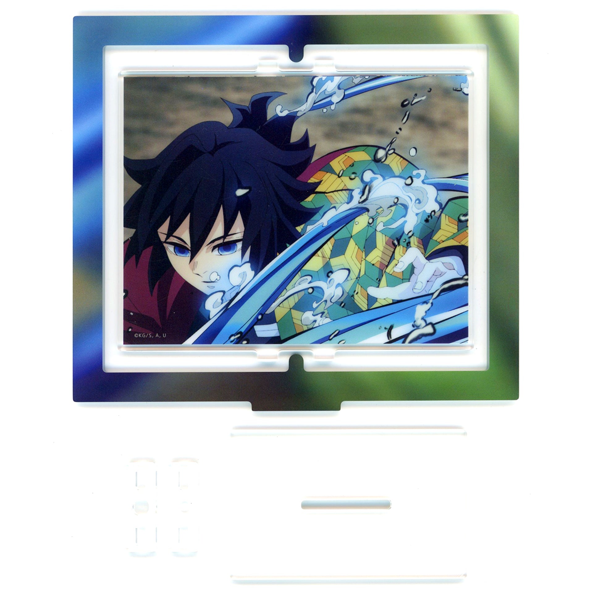 Giyu Tomioka - Water Breathing & Sanemi Shinazugawa - Water Breathing Demon Slayer Hashira Training Arc x ufotable Cafe x Machi Asobi CAFE Real-Time Cafe - Second Run - 3rd Term Episode 7 Giyu and Sanemi's Training Random Rotating Acrylic Stand [USED]