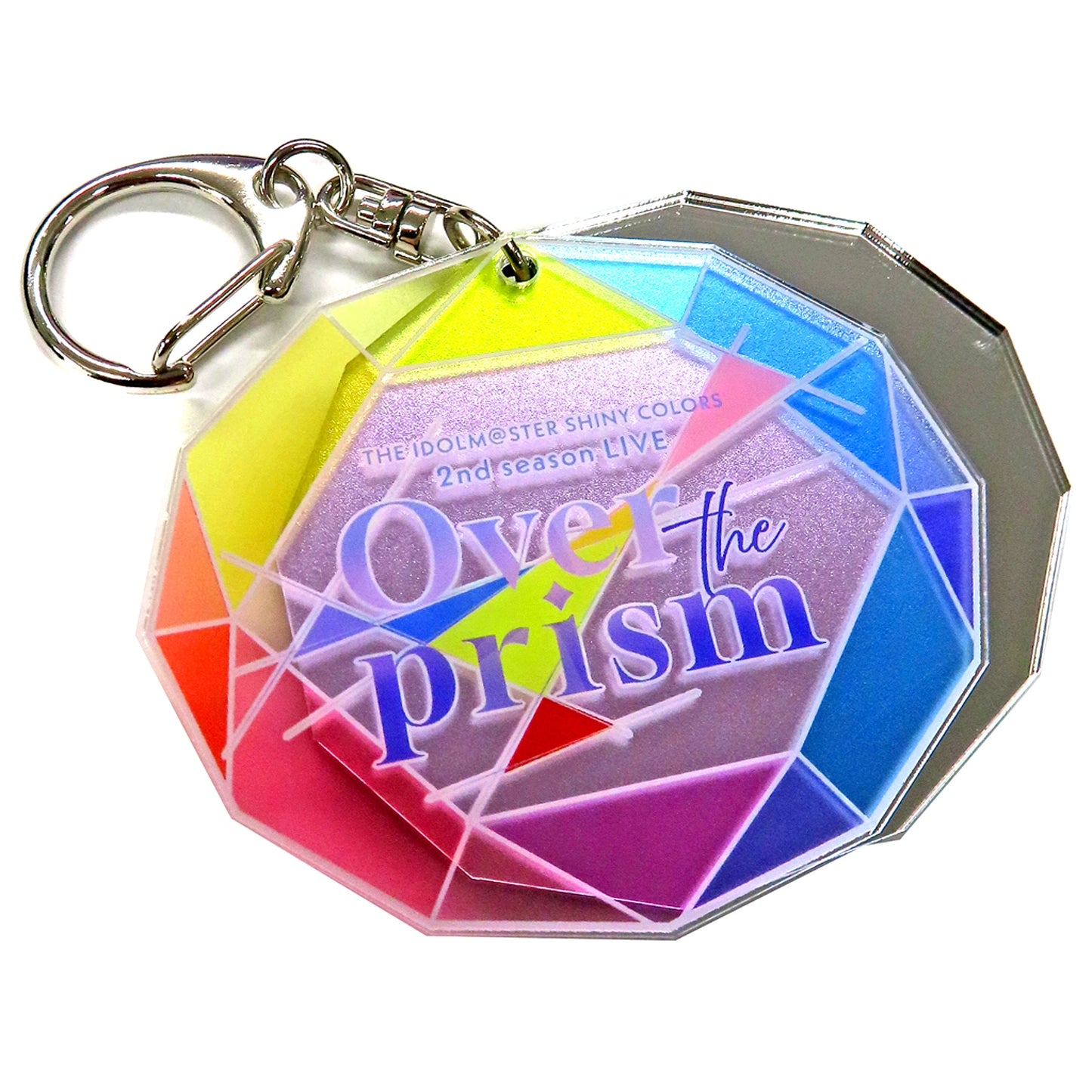 Logo The Idolmaster Shiny Colors Official Keychain 2nd season LIVE Over the prism [USED]