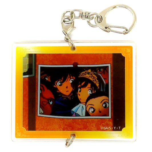 Group Photo Detective Conan Land Connecting Acrylic Keychain TV Anime Opening Ending Ver. [USED]