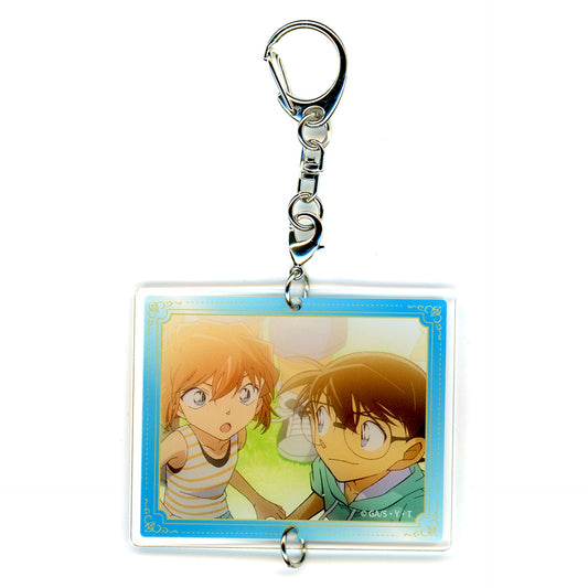 Ai Haibara & Conan Edogawa Detective Conan Land Connecting Acrylic Keychain TV Anime Opening & Ending Ver. [USED]