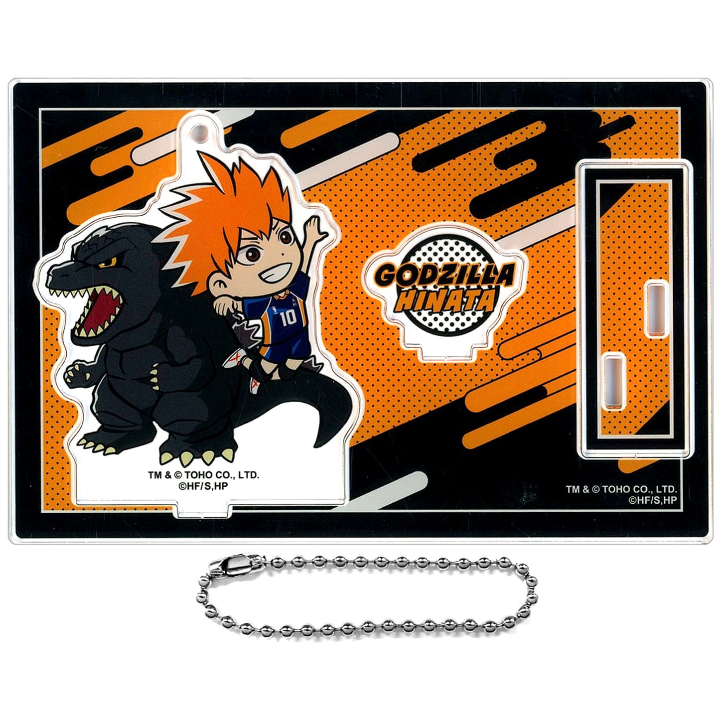 Shoyo Hinata Godzilla Haikyu!! Godzilla Collaboration Acrylic Stand Keychain [USED]