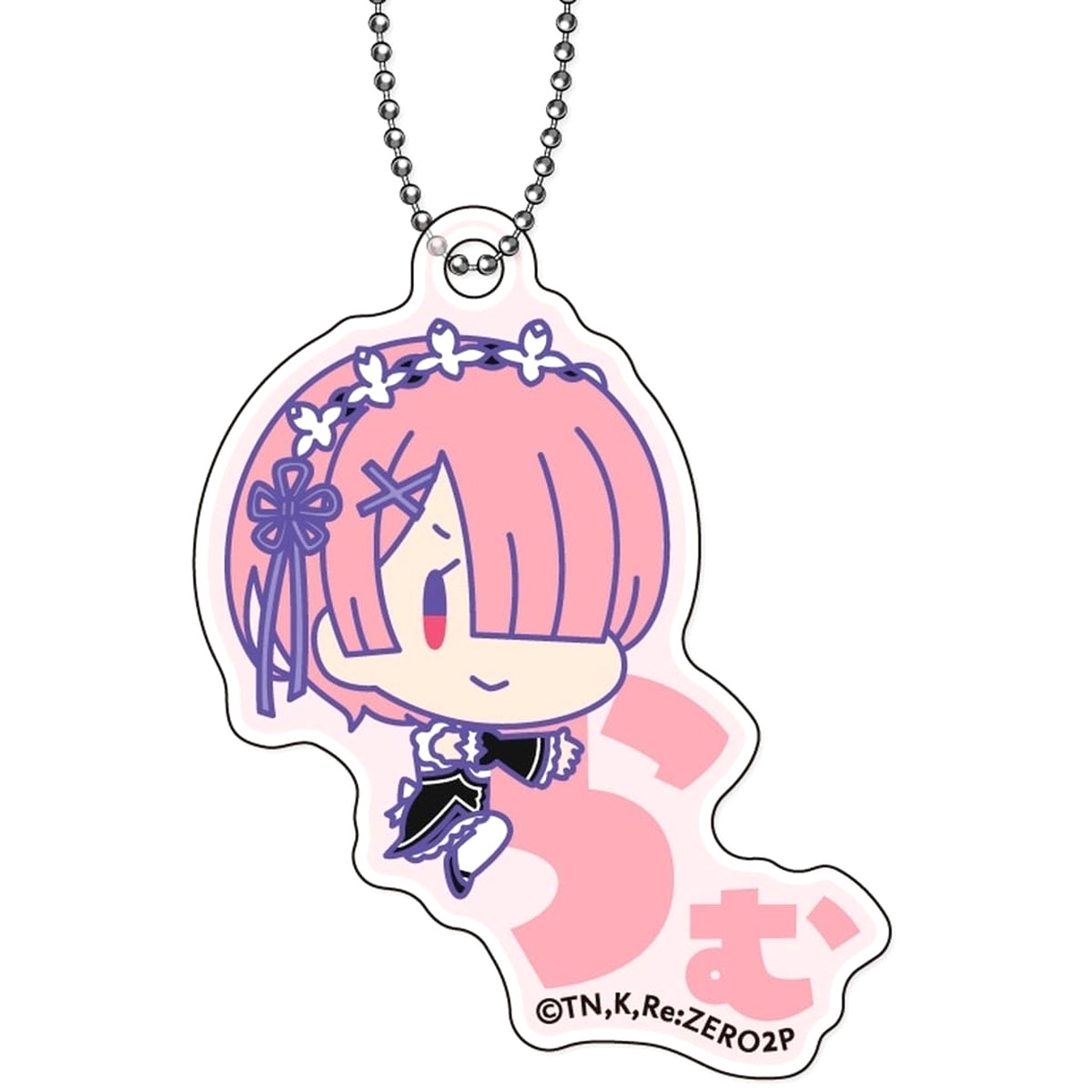 Re:ZERO -Starting Life in Another World- Ram Onamae Pitanko Acrylic Keychain Keychains [USED]