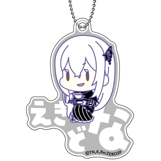 Re:ZERO -Starting Life in Another World- Echidna Onamae Pitanko Acrylic Keychain Keychains [USED]