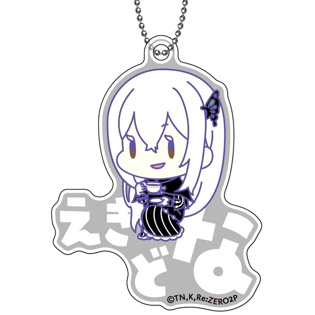 Re:ZERO -Starting Life in Another World- Echidna Onamae Pitanko Acrylic Keychain Keychains [USED]