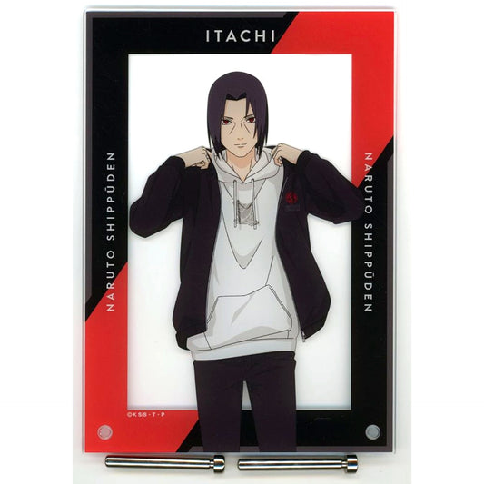 Itachi Uchiha Naruto Shippuden Casual Wear Ver. Illustration arti-mate A5 Acrylic Panel [USED]