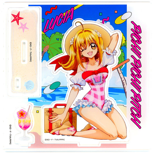 Luchia Nanami Daikichi Prize Acrylic Stand Marukuji Mermaid Melody Pichi Pichi Pitch Vol. 3 Retro Swimsuit Style [USED]