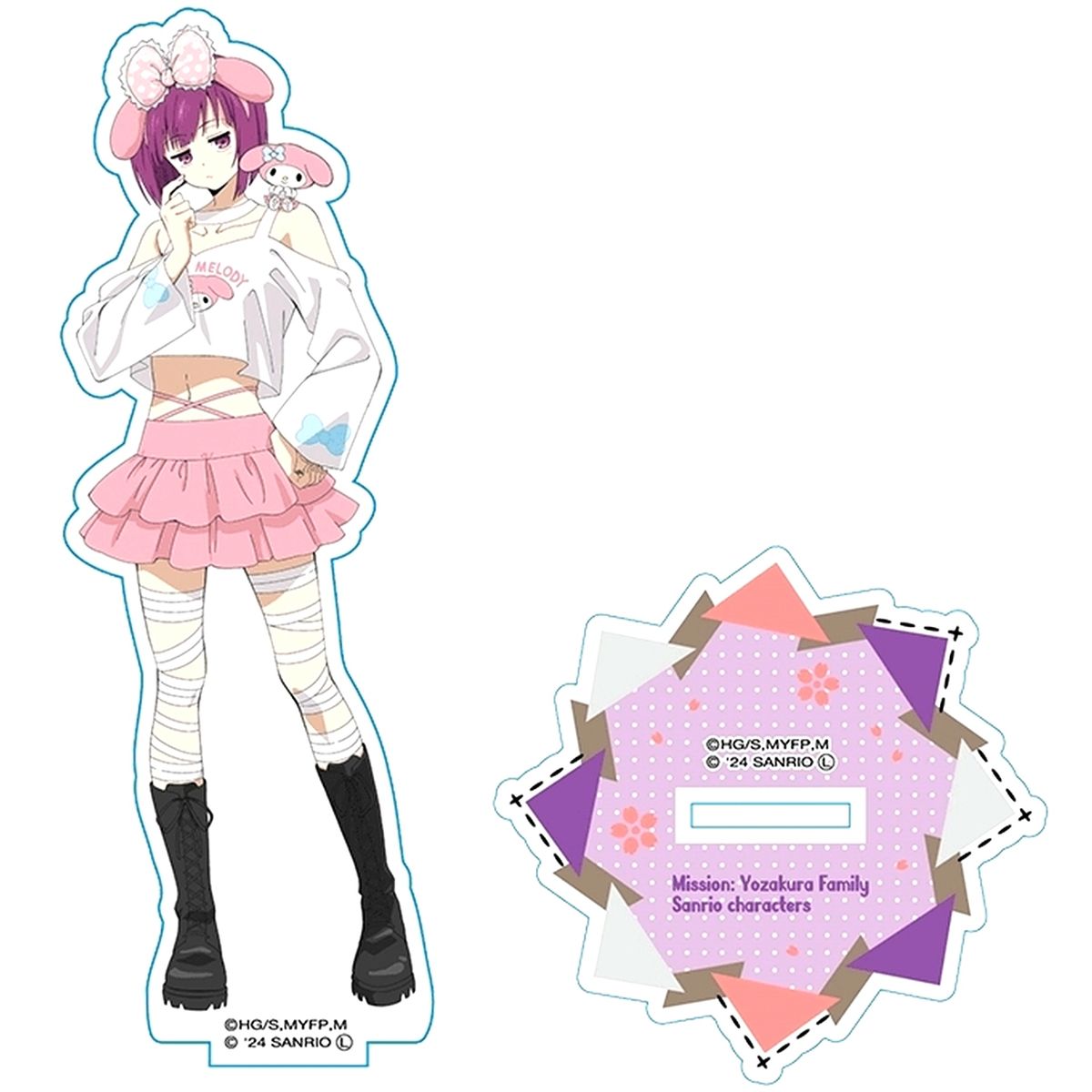 Shion Yozakura x My Melody Acrylic Stand Mission: Yozakura Family x Sanrio Characters [USED]