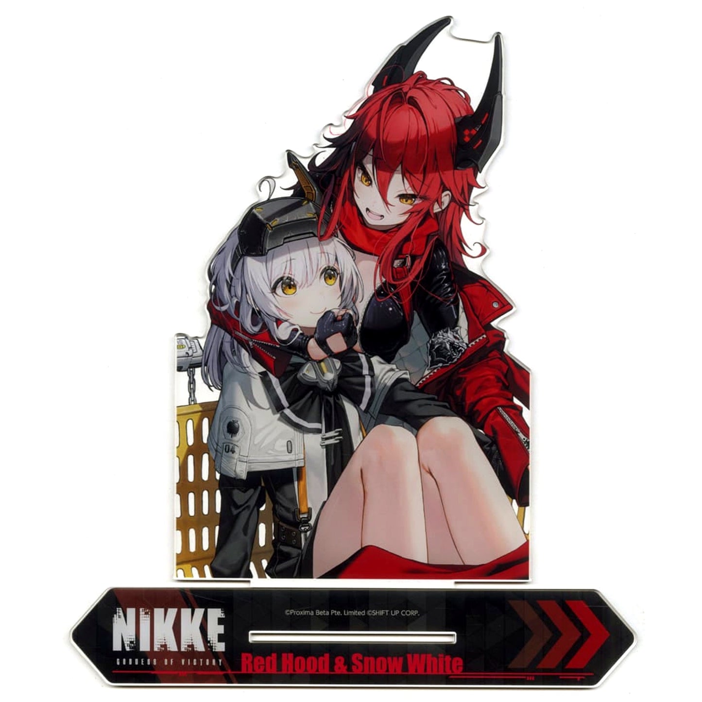 Red Hood and Snow White Goddess of Victory: NIKKE Weekly Famitsu 2nd Anniversary Feature Issue Acrylic Stand Bundle Bonus Single [USED]