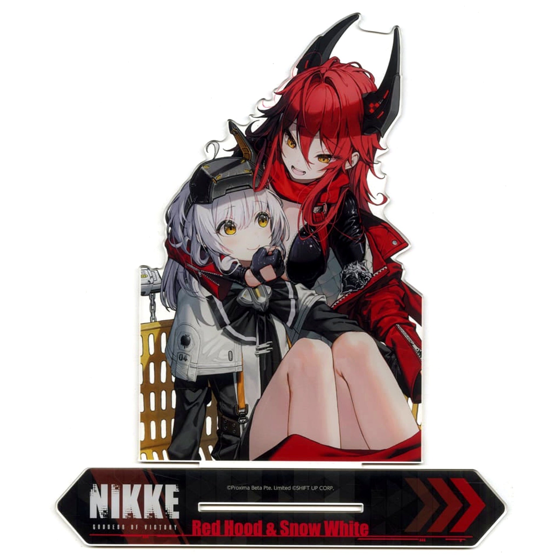 Red Hood and Snow White Goddess of Victory: NIKKE Weekly Famitsu 2nd Anniversary Feature Issue Acrylic Stand Bundle Bonus Single [USED]