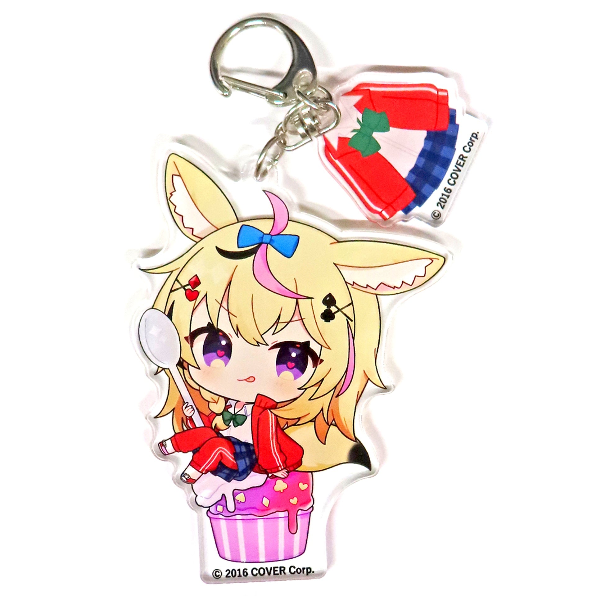 Omaru Polka Hololive Shiranaikoto Kenkyukai x SWEETS PARADISE Trading Uniform & Mini Character Acrylic Keychain [USED]