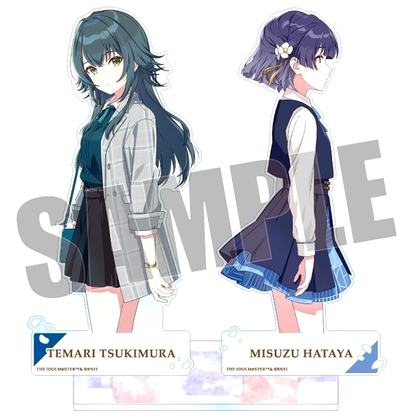 Temari Tsukimura & Misuzu Hataya Gakuen Idolmaster Pair Acrylic Stand Vol.1 [USED]