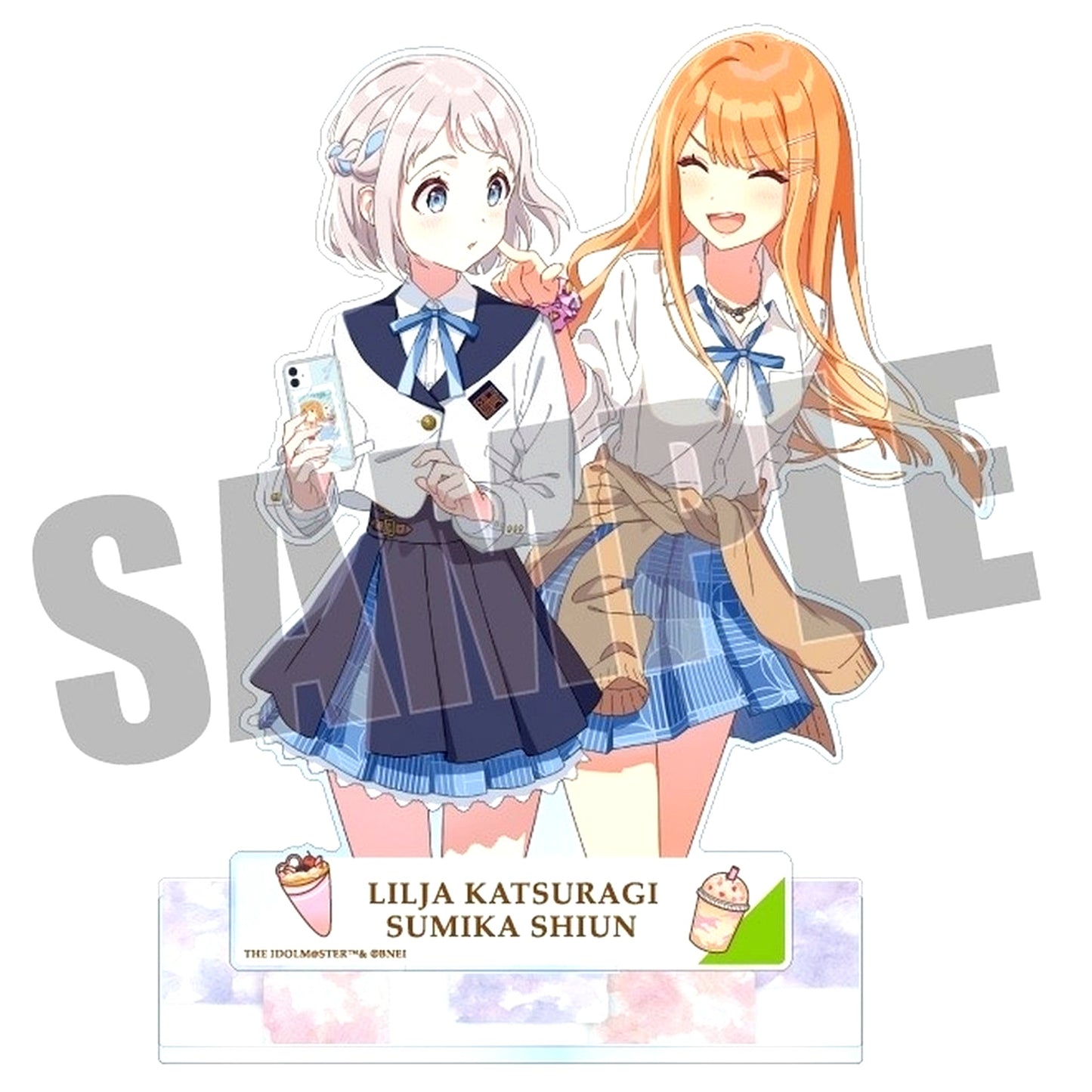 Lilja Katsuragi & Sumika Shiun Gakuen THE IDOLM@STER Pair Acrylic Stand Vol.1 [USED]