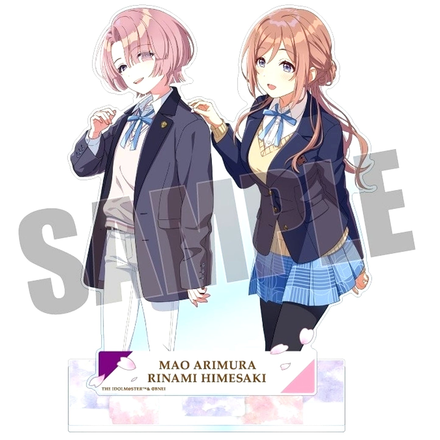 Mao Arimura & Rinami Himesaki Gakuen THE IDOLM@STER Pair Acrylic Stand Vol.1 [USED]