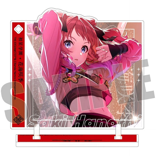 Saki Hanami Jacket Design Acrylic Keychain & Stand Gakuen Idolmaster [USED]