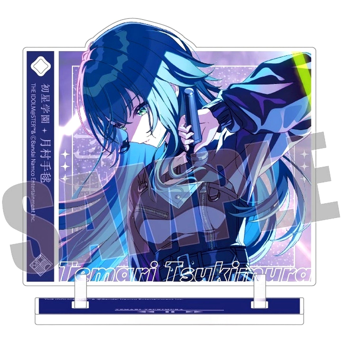 Temari Tsukimura Gakuen THE IDOLM@STER Jacket Design Acrylic Keychain & Stand [USED]